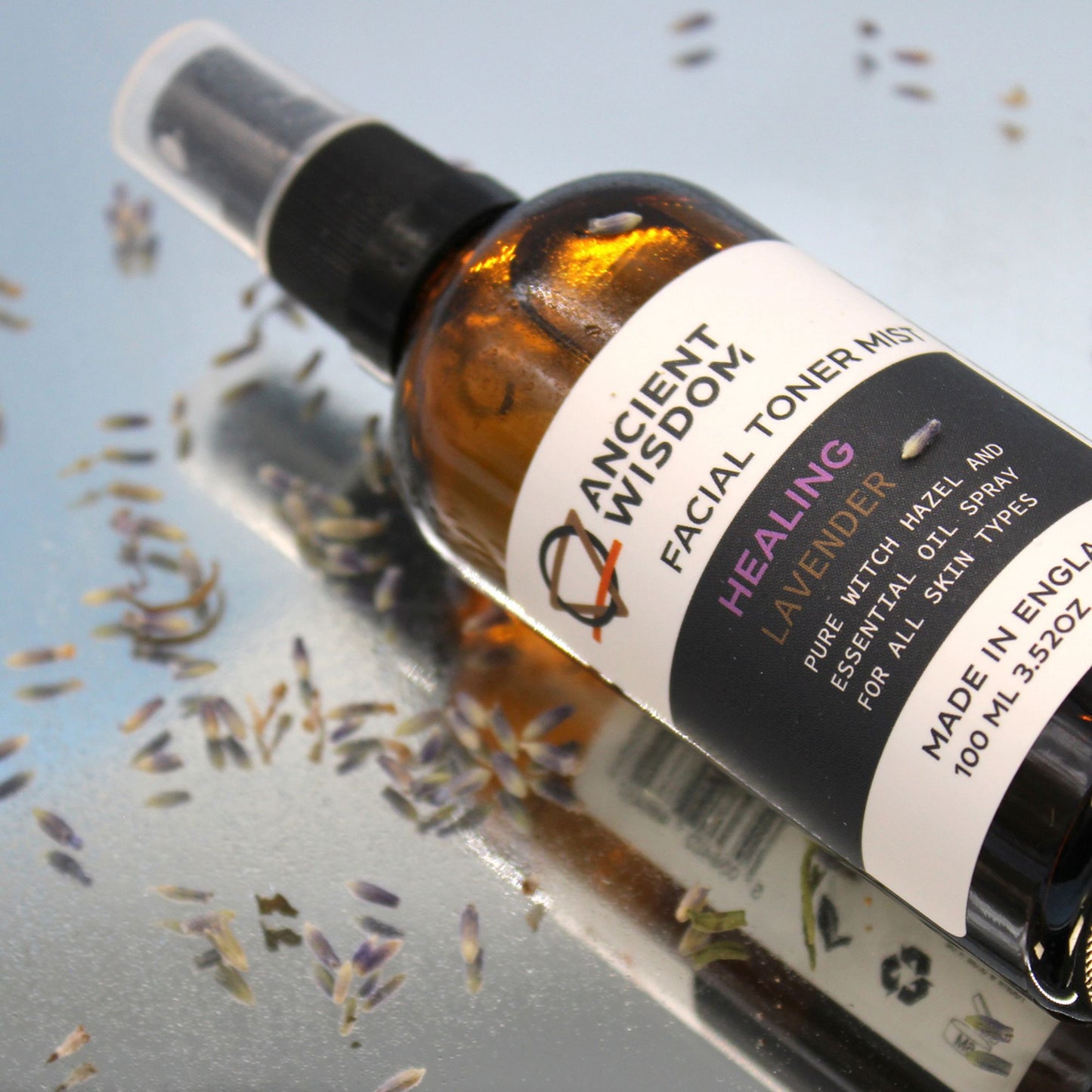 Lumaysa Lavender Calm toner mist with witch hazel and lavender essential oil, calming facial mist for all skin types