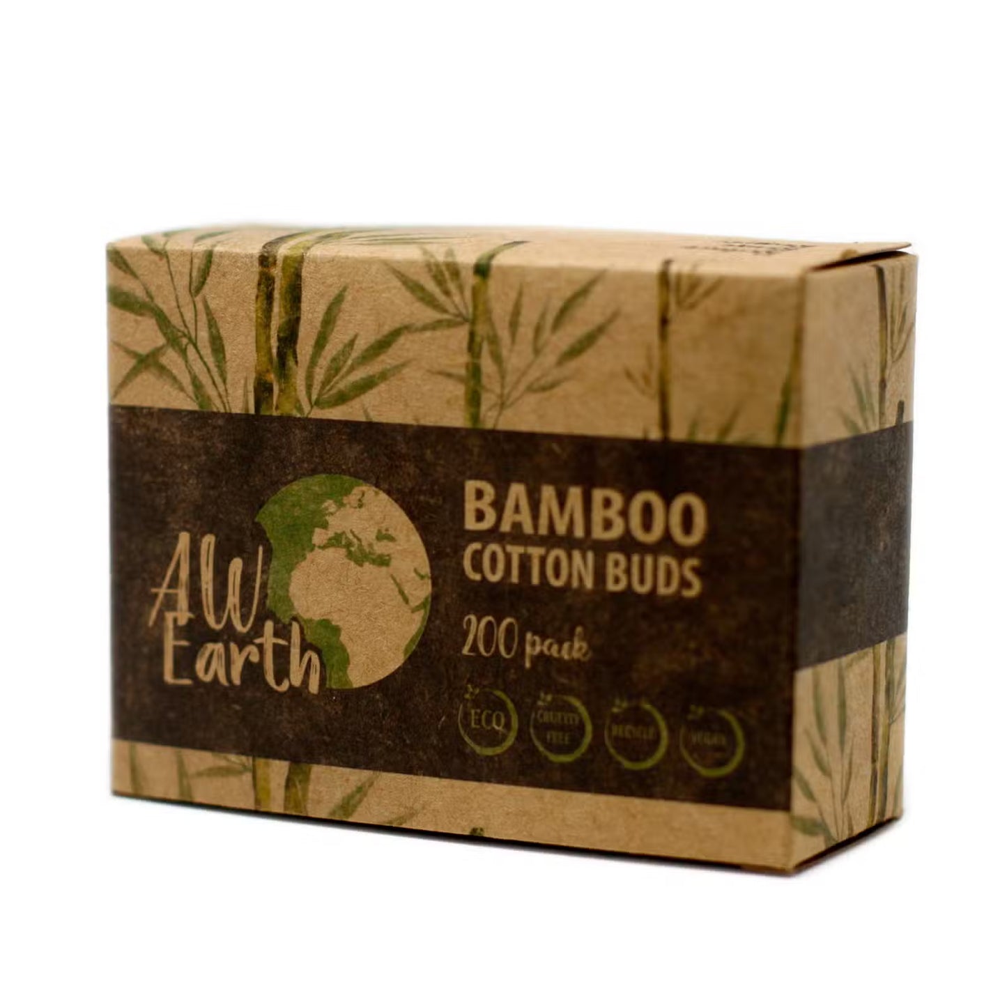 Lumaysa Bamboo Cotton Buds 200 pcs, eco-friendly and plastic-free cotton buds in recyclable kraft packaging