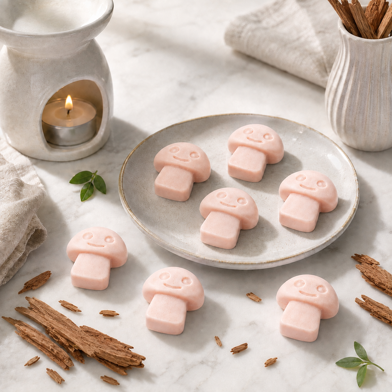 Dark Sandalwood Soy Wax Melts – Set of 6