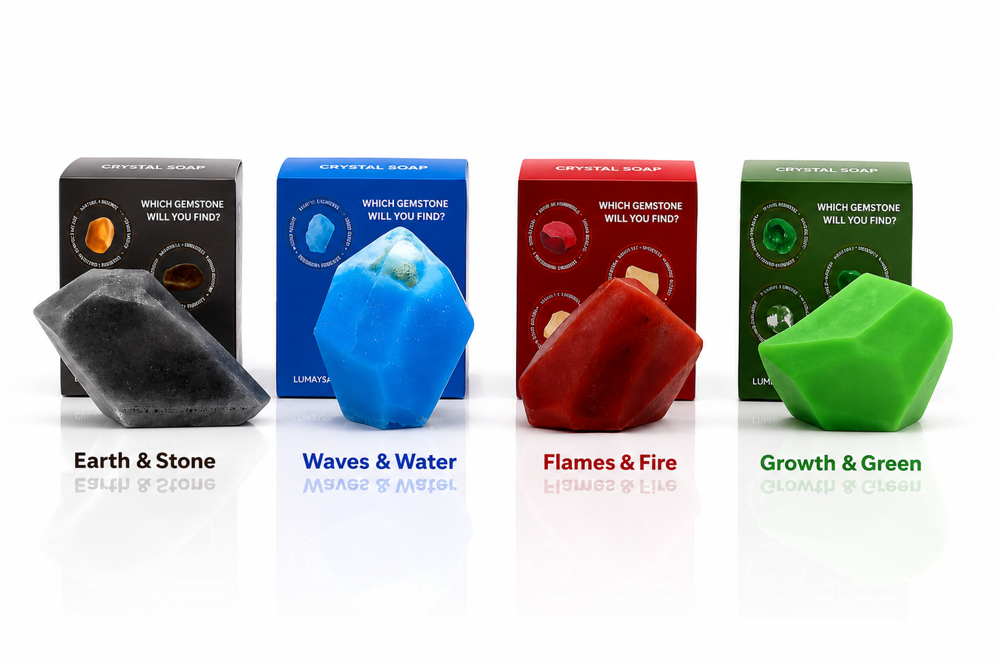 Lumaysa Crystal Soap Collection – All 4 Elements
