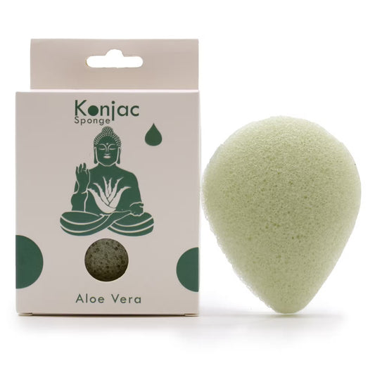 Lumaysa Konjac Facial Sponge – Aloe Vera with biodegradable konjac sponge and eco-friendly packaging