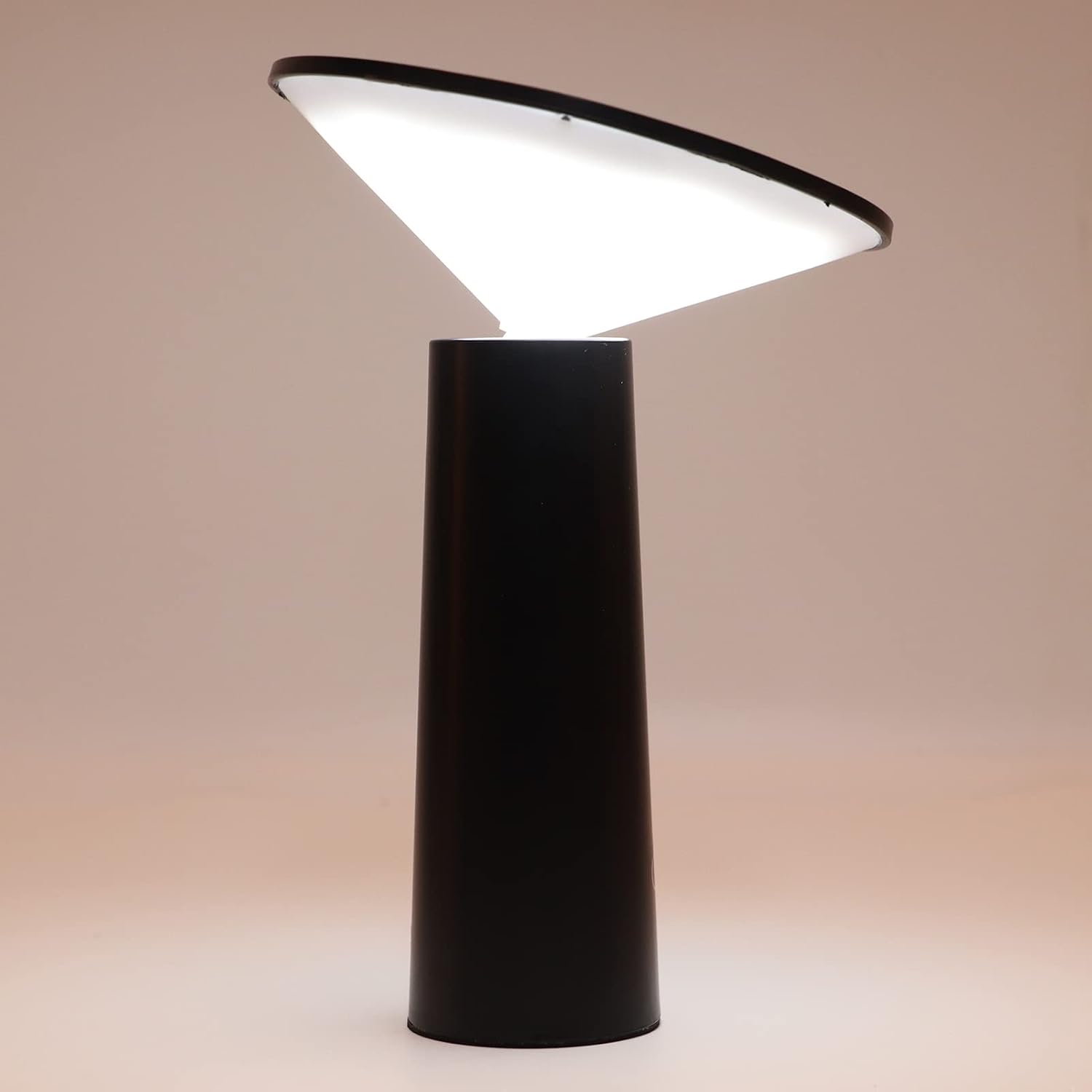Lumaysa Black Mushroom Touch Lamp with white LED light for clear and modern ambient lighting