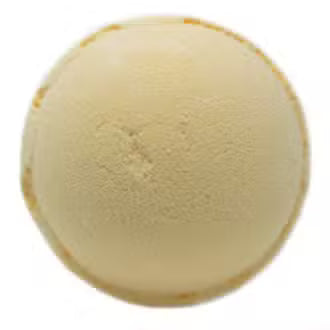 Lumaysa Lemon Meringue Pie bath bomb in soft pastel yellow, round jumbo fizzer on a clean white background, handmade vegan citrus bath bomb with shea butter.
