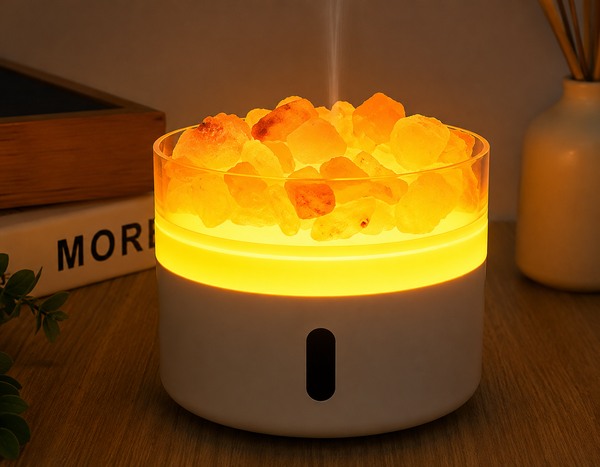 Lumaysa Himalayan Flame – Salt Aroma Diffuser & Night Light (220ml)