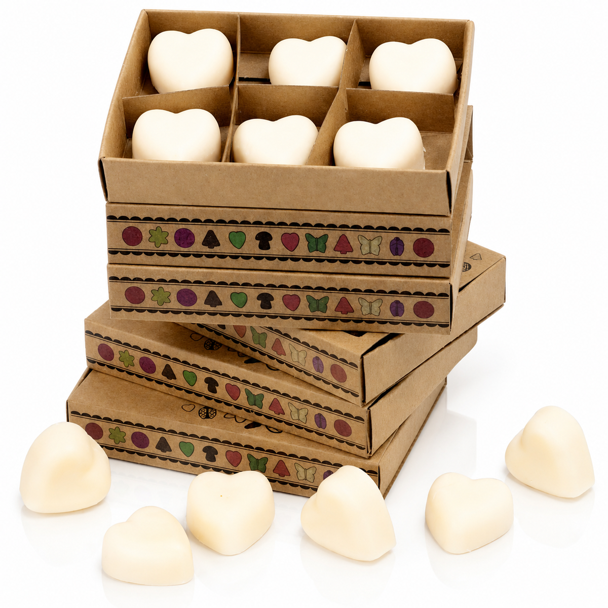 Cinnamon and Orange soy wax melts set of 6 in kraft gift boxes