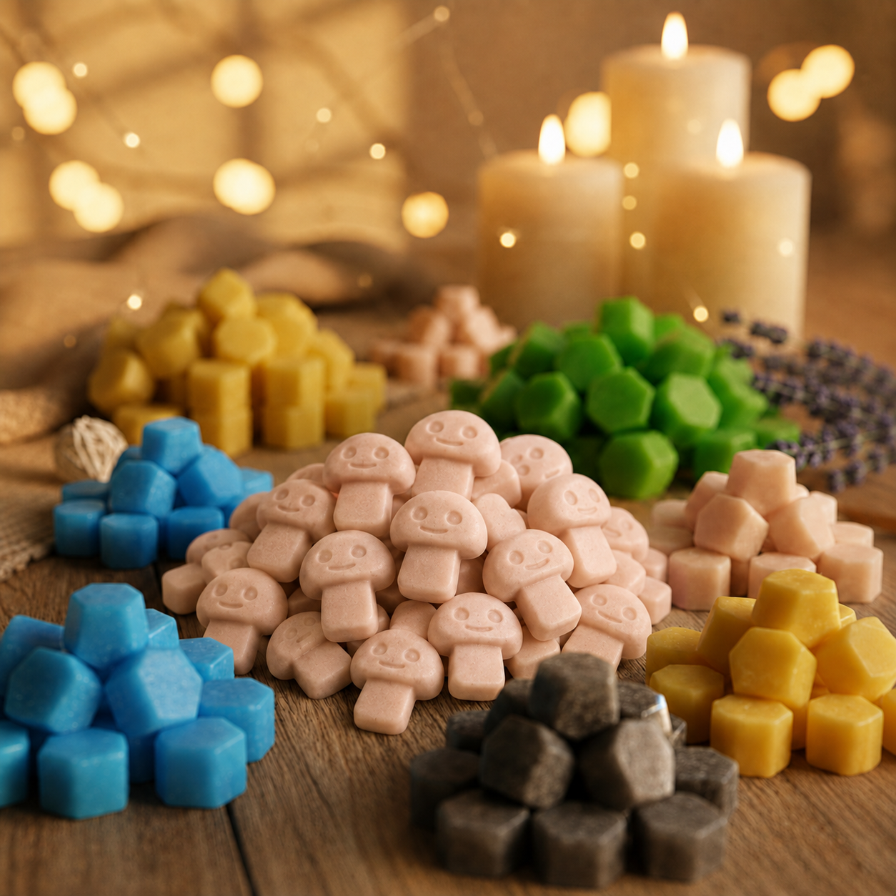 Dark Sandalwood Soy Wax Melts – Set of 6