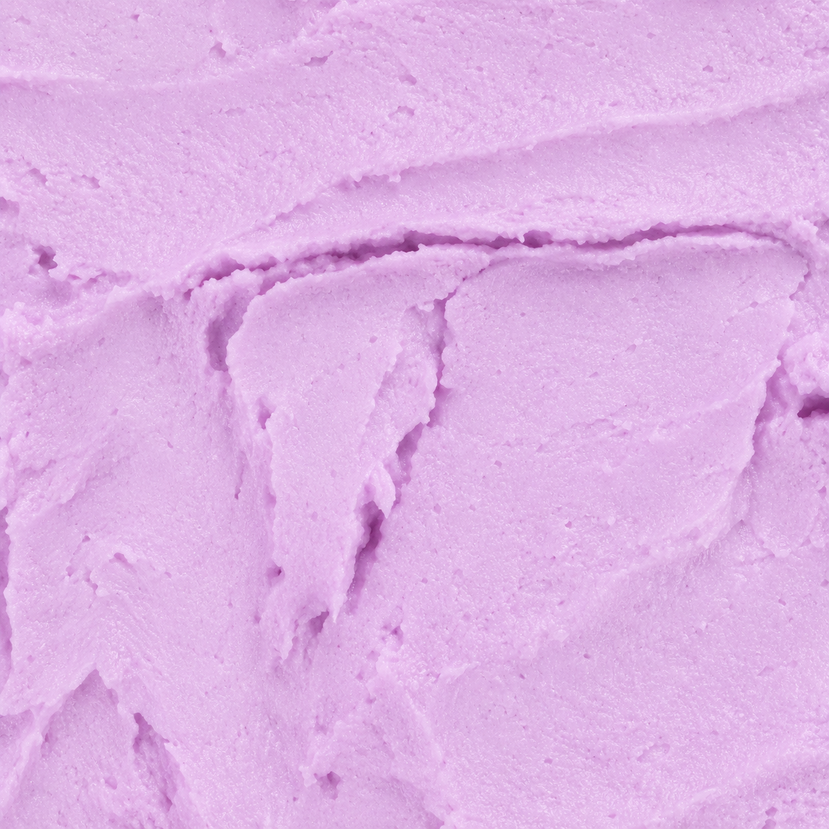Close-up of the soft pastel-lilac, creamy texture of Parma Violet Whipped Soap