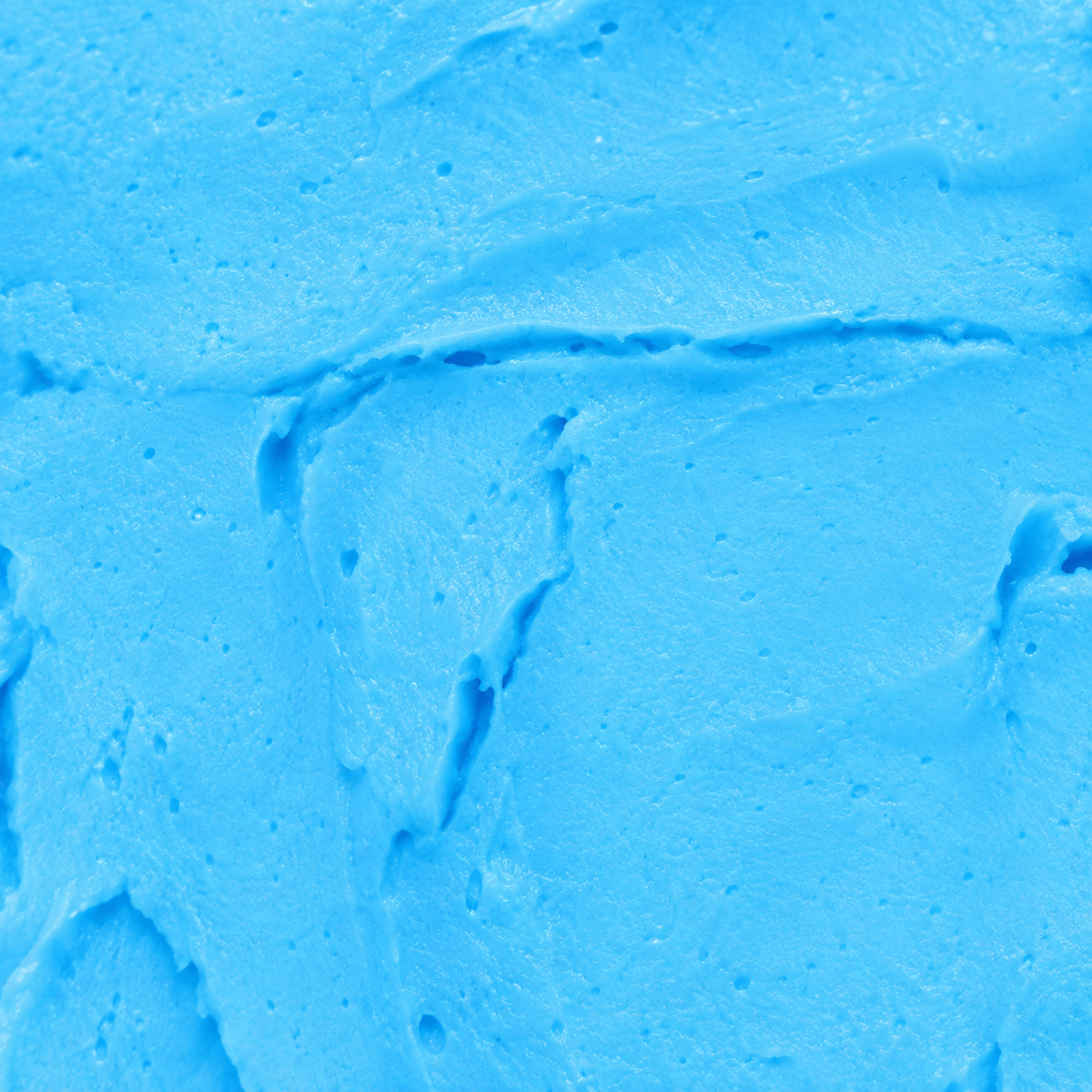 Close-up of the smooth, creamy blue texture of Blueberry Blast Whipped Soap