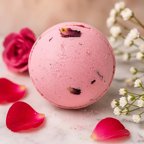Lumaysa Rose Petals Spa Bath Bomb Set – 3 x 180 g