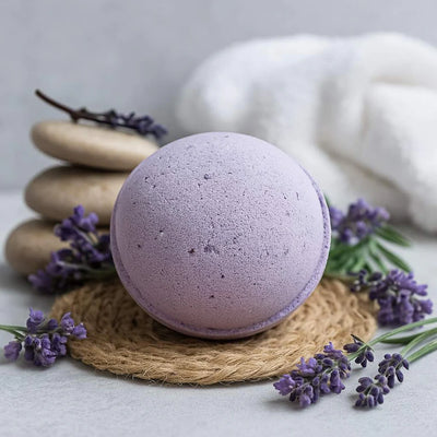 Lumaysa Midnight Calm Lavender Spa Bath Bomb Set – 3 x 180 g