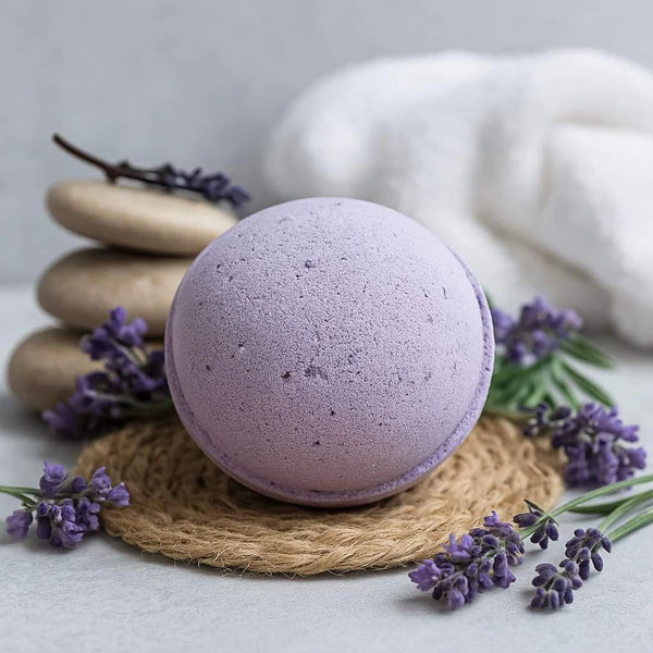 Lumaysa Midnight Calm Lavender Spa Bath Bomb Set – 3 x 180 g