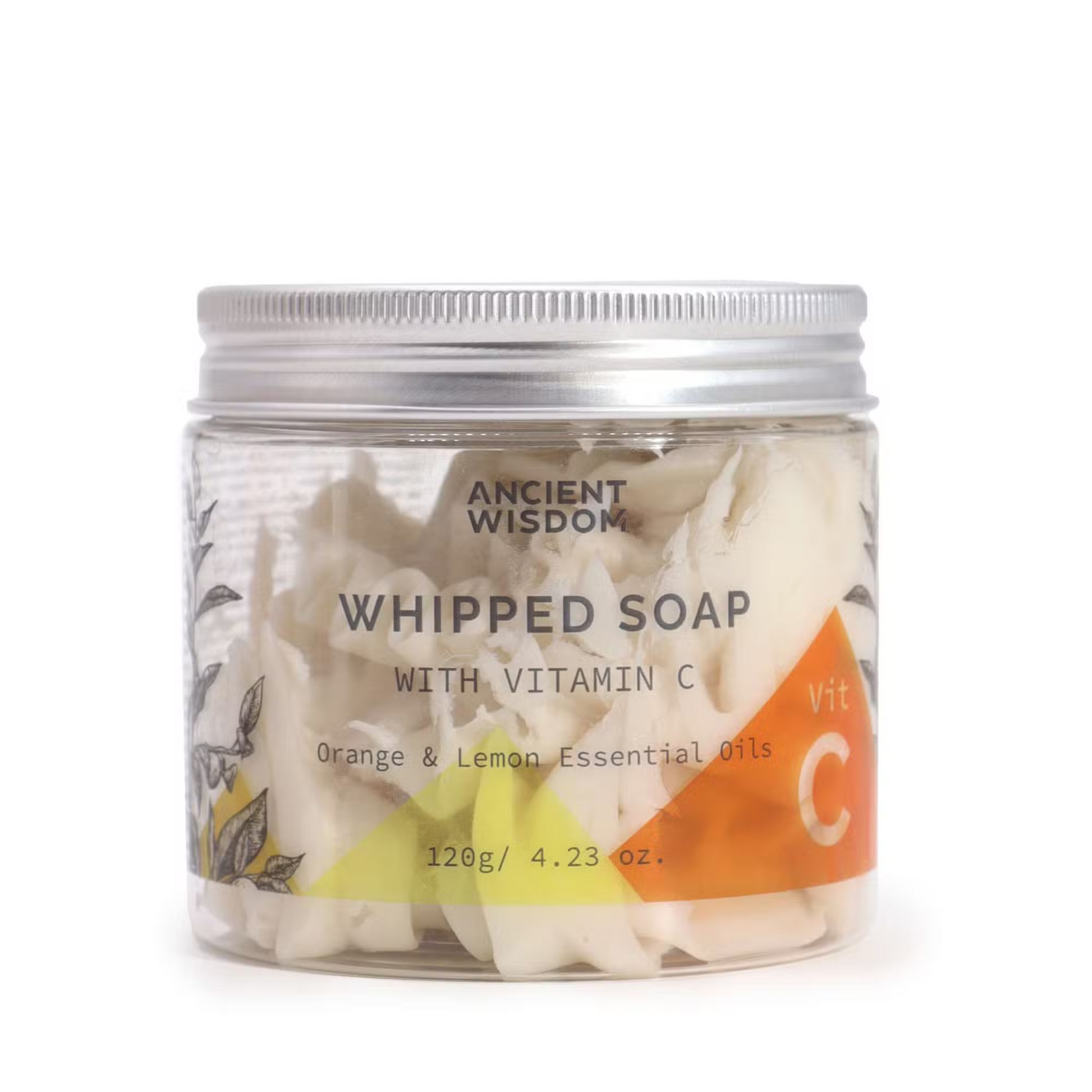 Lumaysa Citrus Glow Vitamin C Whipped Soap with orange and lemon essential oils – brightening and hydrating whipped cleanser 120g