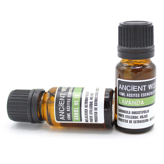 Lumaysa Pure Lavender Essential Oil 10ml in amber glass bottles, organic Bulgarian lavender, steam distilled aromatherapy oil.