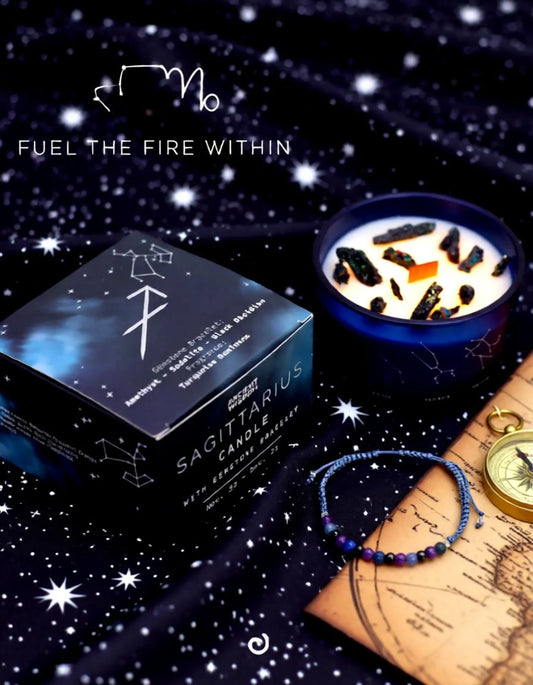 Lumaysa Zodiac Harmony Candle – Sagittarius Fire & Freedom Edition
