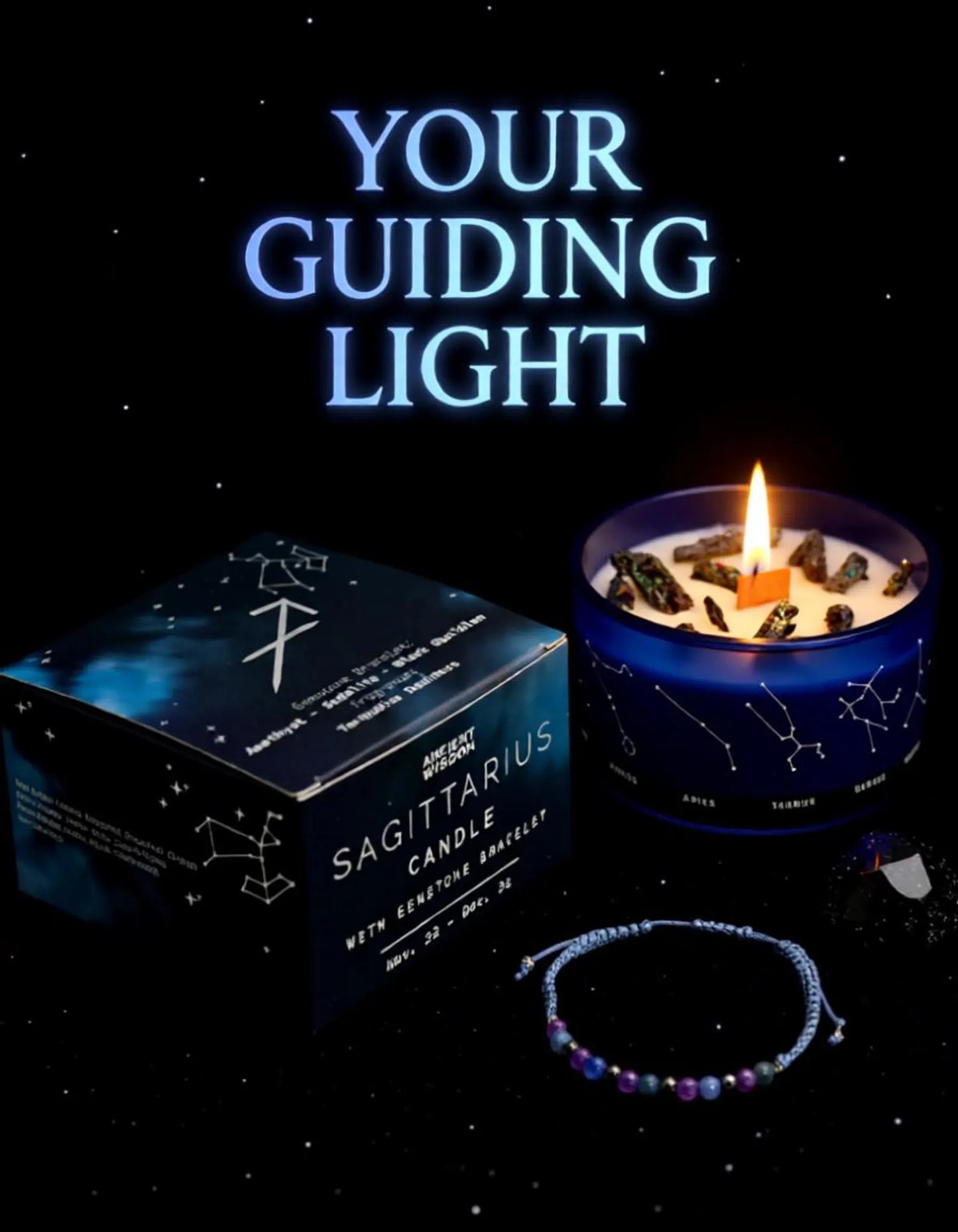 Lumaysa Zodiac Harmony Candle – Sagittarius Fire & Freedom Edition